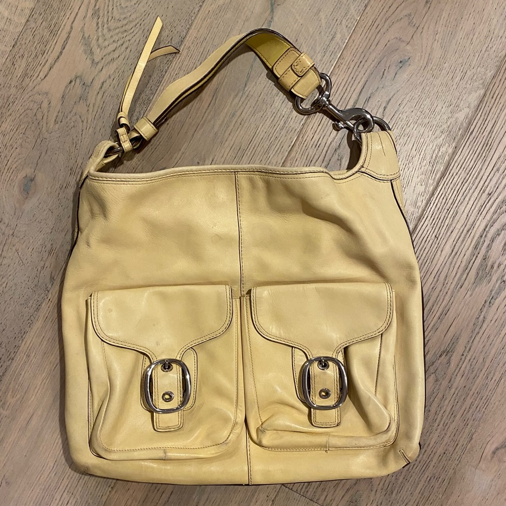 Coach Sand Shoulder Bag